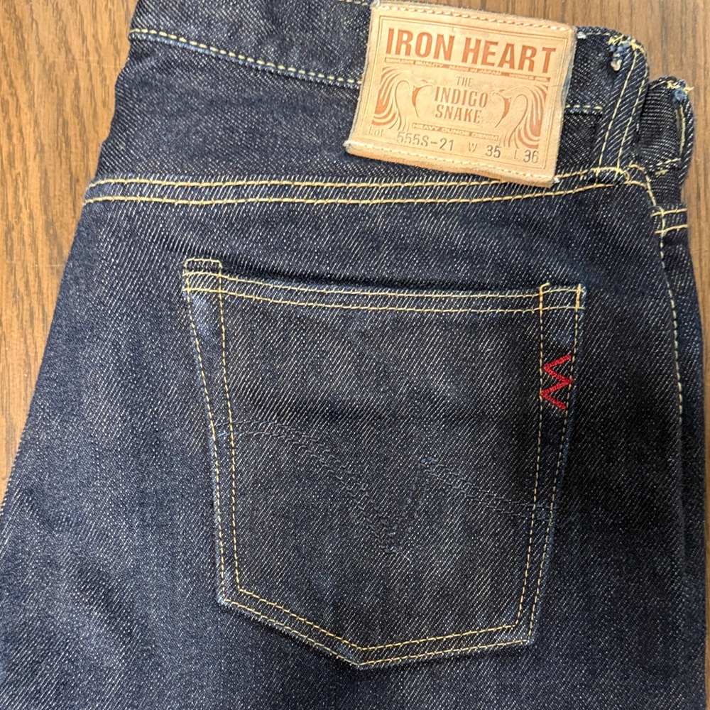 Iron Heart 555S-21 w35 inseam 32.5